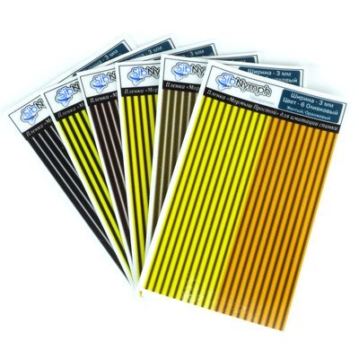 Пленка "Мормыш простой" для спинок мушкам. 3 мм. Длина 85 мм. Прозрачная